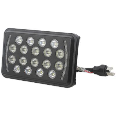 China Shanghai Lantsun Aluminum LED6422 4x6 inch led work light, high low beam truck led headlight led light for sale