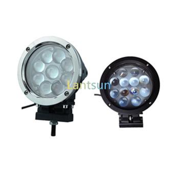 China Lantsun led silver/suv black led projector motorcycle/bike 45w work light for 4WD SUV/Truck for sale