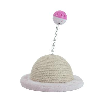 China 2021wood Modern Balanced Cat Sisal Scratch Toy Cat Sisal Scratch Toy Ball Kitten Swing Kitten Toy Interactive Touch Point for sale