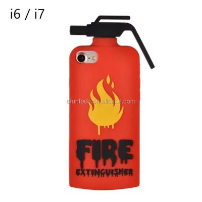 China Cute Silicone Extinguisher Style Gel Silicone Cell Phone Case Low Price Cute Cell Phone Shell For iphone 7 case 7 plus cover for sale