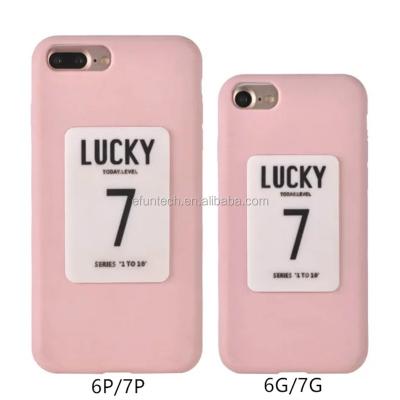 China Shenzhen Cute Factory Cute Seven Style OEM Silicone Phone Cases Lucky Gel Silicone Cell Phone Cases For iphone 7 plus case for sale