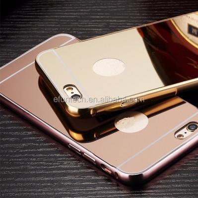 China Mirror Case Made in China Acrylic Metal Aluminum Frame Mirror Cell Phone Case for iphone 7 plus back cover for sale