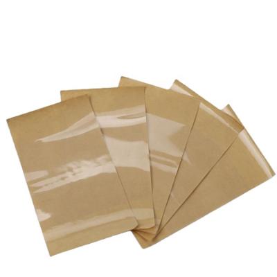 China 100 Pcs Moisture Proof/Clear Plastic Adhesive Tape Paper Bag Small Package Zipper Bag With Glue Lock for sale