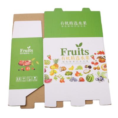 China Recyclable Custom Beautiful Printing Food Wrapping Paper Folding Corrugated Cardboard Fruit Gift Box for sale