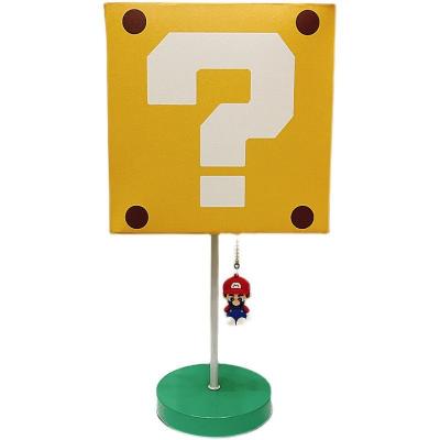 China Modern LED Table Lamp Eye-Caring Port Dimming Super Mario Question Block Desk Lamp for sale