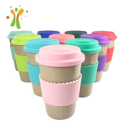 China Creative Viable Reusable Green Coffee Mug Mugs Cereal Material Rice Coffee Mug Insulated Mugs for sale