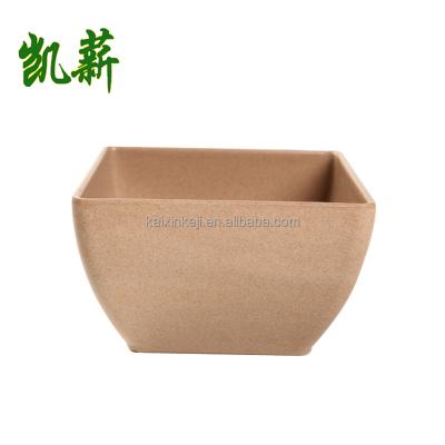 China Square Sustainable Biodegradable Bamboo Fiber Bowl Bowl Or Soup Fruit Salad Rice Husk Kitchen Set for sale