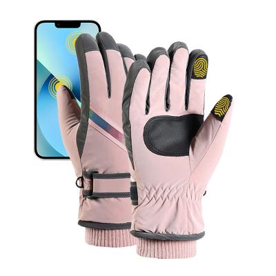 China Manufacturers Cold Weather Thermal Non-slip Buckle Touch Screen Ski Waterproof Outdoor Windproof Glove for sale