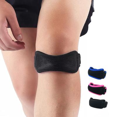 China Arrivals Shock Absorption Adjustable Knee Brace Fitness Patella Support Open Strap To Increase Soccer Basketball Running for sale