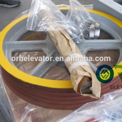 China modern elevator traction machine deflector pulley / pulley sheave for sale