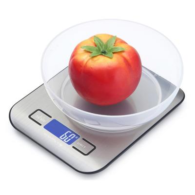 China With Tray New Arrival Multifunctionsteel Digital Scale 1kg 2kg 5kg 10kg Waterproof Stainless Steel Kitchen Scale for sale