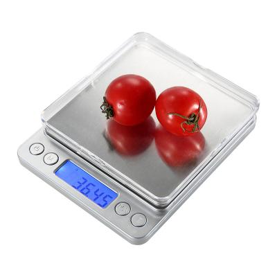 China Portable Digital 200g 500g 1kg 2kg 0.01g Escala de HD Electronica Custom LCD Display Scales Electronic Jewelry Weight Pocket Scale for sale