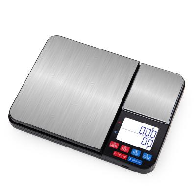 China WITH LID Factory Supply Color Customize Electronic Double Platform 5kg Digital Stainless Steel Kitchen Scale Plastic Weight Scale for sale