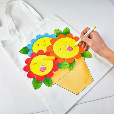 China Eco-friendly High Quality Diy for Crafting and Painting Decorating Washable Reusable Grocery Canvas Diy Bag for sale