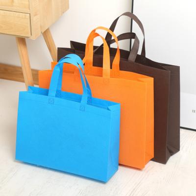 China Folding Promotional Biodegradable Non Woven Bag Ultrasonic Images Printing RPET Non Woven Shopping Bag for sale