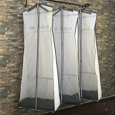 China White Eco-Friendly 600 Denier Polyester Dance Garment Bag Silk Costume Bag for sale