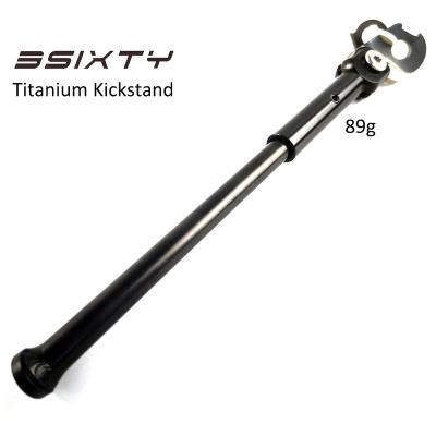 China 3SIXTY Titanium Alloy 235mm 88g Kickstand BMX Ultralight Titanium Bicycle Parking Stand For Brompton 235mm 89g for sale