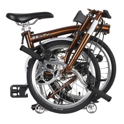 China Steel Folding Bike 6 Speed ​​3Sixty 16 Inch Folding Cycle S6 Mbar Bronze Electro for sale