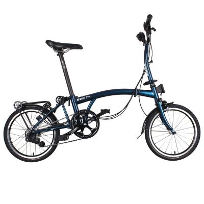 China 3SIXTY Steel Folding Bike 6speed mbar S6 Chameleon Blue for sale