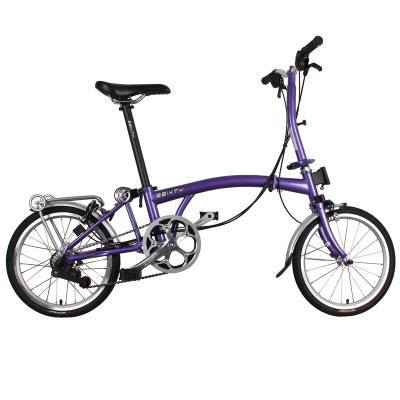 China 3Sixty Folding Steel Bike Adult mbar S6 Bicycle Purple for sale