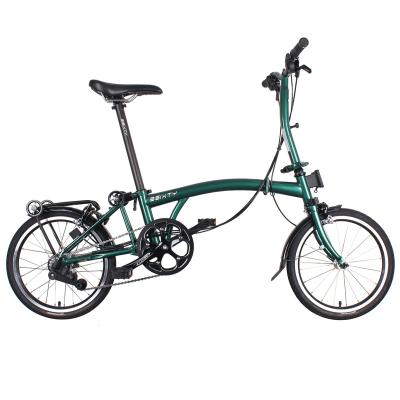 China 3SIXTY steel folding bike, 4130 Chrome-molybdenum steel frame; 6 speed gear; 16 inch foldable bike, suitable for adults for sale