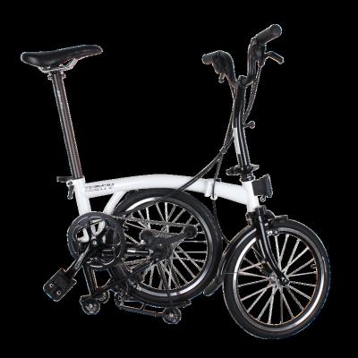 China 16 inch 3Sixty folding bike mbar S6 white steel made in China for sale