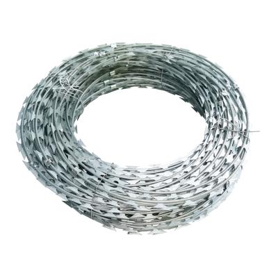 China Wire Razor Barbed Wire Price Per Roll Kenya Razor Blade Barbed Wire for sale