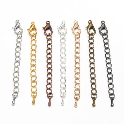 China DIY Five Necklace Extension Handmade Chain Alloy Direct Selling Package Jewelry Accessories With Lobster Clasp for sale