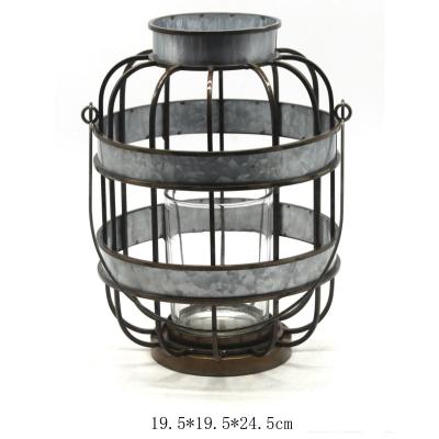 China Classic Antique Indoor Outdoor Metal Cylinder Candle Cheapest Home Decor Lanterns for sale