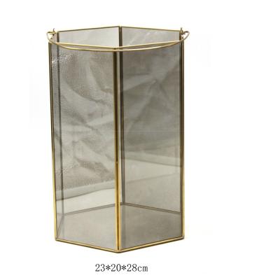 China Classic handcrafted lantern for home decor glass candle holder for sale