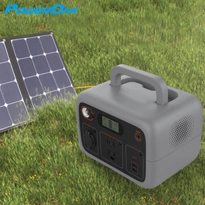 China 300W Solar Generator Power Supply Lithium Lifepo4 Generator Outdoor Backup Portable Solar Charging Station for sale