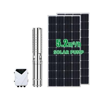 China Solar Water Treatment Pump System 48V 72V 110V 146m Max. Head 4DSC 4