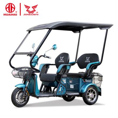 China Adults 48V500W Electric Tricycle Three 3 Wheel Open Passenger Tricycle For Disabled Disabled 2 Person Scooter Price for sale