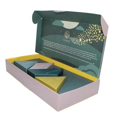 China Recycled Cute Materials Design Monther's Day Easy Fold Chinese New Year Gift Box For Packing Tea for sale