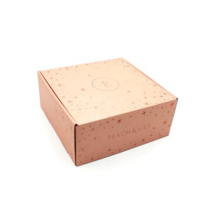 China Shining Star Holographic Custom Gift Japan Corrugated Pink Box for sale