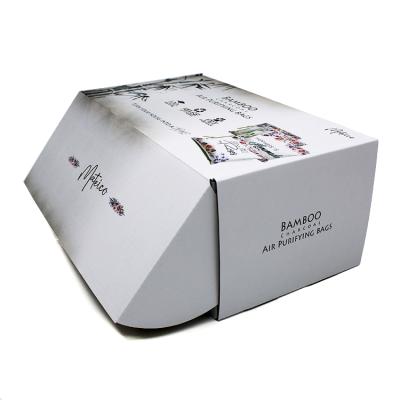 China Recyclable Popular Luxury Black Magnetic Book Shaped Cardboard Jewelry Gift T-shirt Packaging Boxes With Magnet Closure for sale