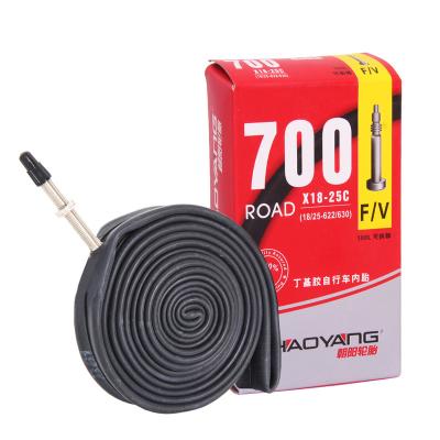 China Road Bikes Chaoyang Road Bike Inner Tubes Bike Tires 700x23c/25c/32c Ultralight FV Rubber Valve Butyl Presta for sale