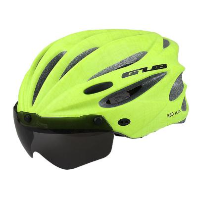 China Safety Bicycle Accessories Helemt GUB Men And Women Integral-molded Bicycle Helmet With Magnetic Sun Visor Goggles Road Bike Helmet for sale