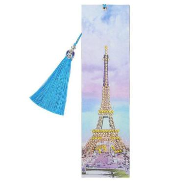 China Special shaped DIY diamond craft diamond painting lap leather tassel bookmark special shaped page mark for book for sale