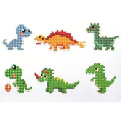 China Easy Mini Cartoon Dinosaur Diamond Painting For Kids DIY Creative Diamond Random Sticker for sale