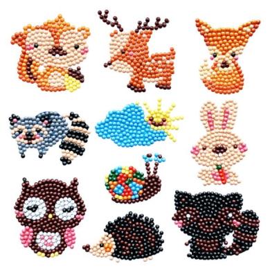 China Easy DIY Animal Patterns Diamond Embroidery For Kids Around Diamond Painting Sticker Christmas Kit for sale