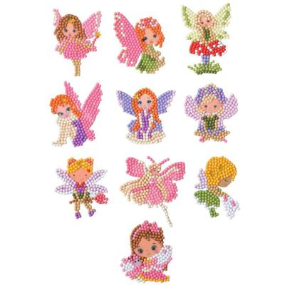 China 5D DIY 10PCS Easy Diamond Painting Kits for Kids Princesses Dance Girls Fairies Random Stickers for sale