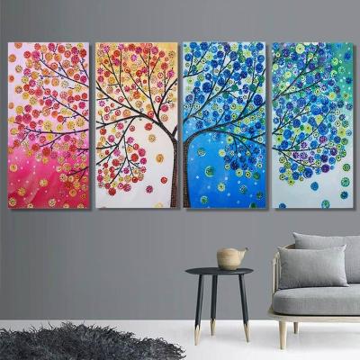 China Custom Crystal Diamond 5d Diamond Painting Tree Diamond Painting Easy Paintings for sale