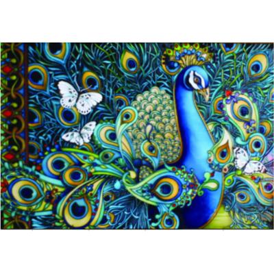 China Peacock painting easy hand painted diamond painting diy 5d diamond embroidery painting for sale