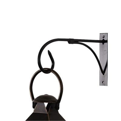 China Home Decoration Wrought Iron Hooks Metal Wall Bracket Hook For Antique Lantern Metal Candle Lantern Hook for sale