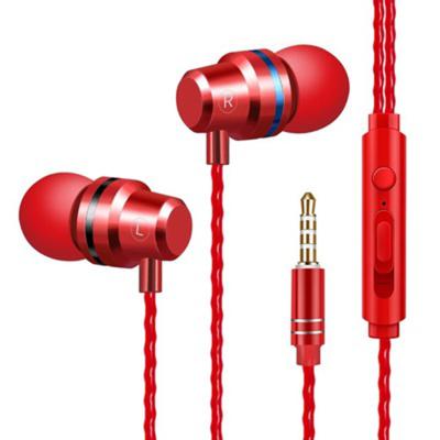 China Pink 3.5mm Stereo Sound Mobile Phones 4D Wireless Earbuds Low Ear Phone Wired Headphones 2020 for sale