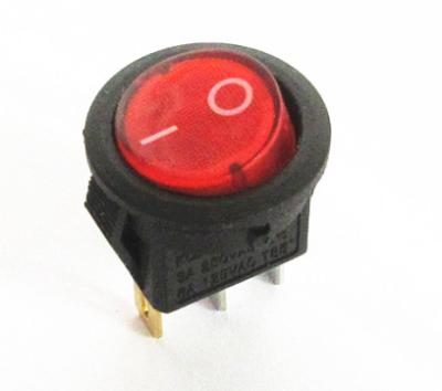 China Kcd11 Equipment Top Circle Rocker Switch 250vac 6a 55 Electric Round Rocker Switch for sale