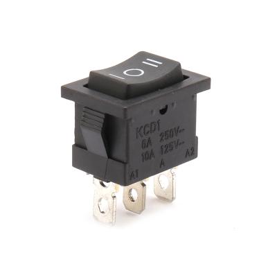 China Selling Kcd1-3pin-250v Boatlike Boat Type Boat On-Off Form On-Off Rocker Switch for sale