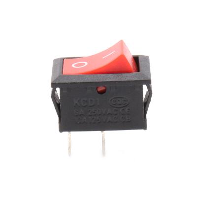 China Red 2pins 2gears 10A 15*21mm ON-OFF/PST KCD1 Rocker Switch for Electrical Equipment for sale