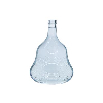 China 2023 New Product 750ml Beverage Glass Bottle Best Design Beverage Bottle Vodka Bottle With Screen Printing for sale